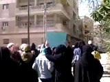 فري برس ريف دمشق مظاهرة حرائر التل 21 3 2012 ج4