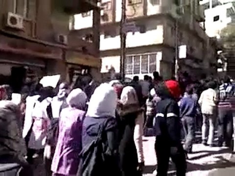 فري برس ريف دمشق مظاهرة حرائر التل 21 3 2012 ج1