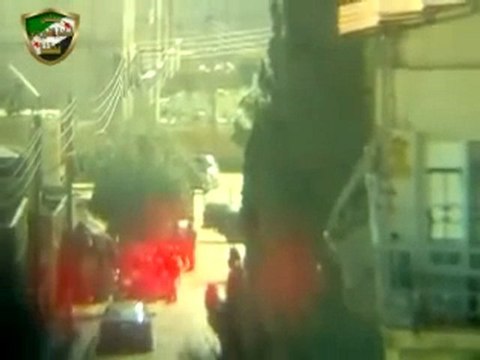 فري برس ريف دمشق القناصة على اسطح المباني قطنا 21 3 2012