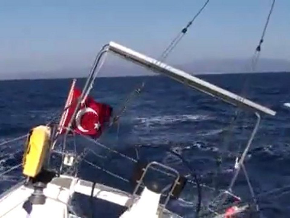 Sailing with solar panels