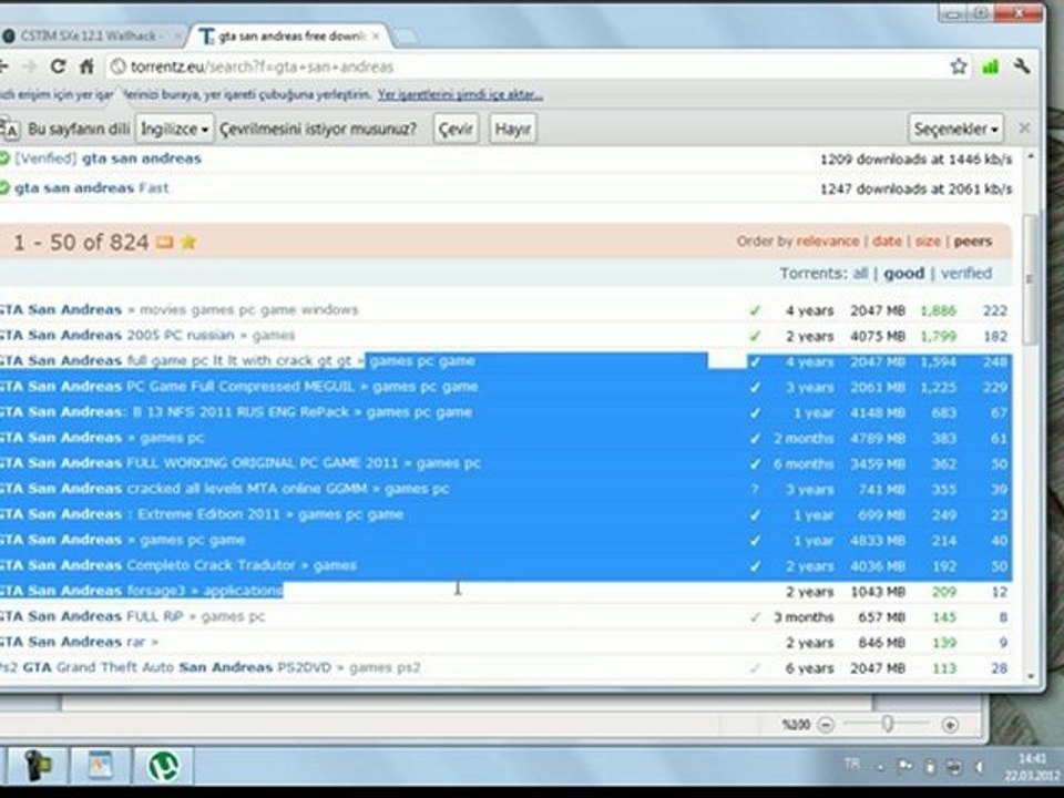 uTorrent kurulum ve dosya indirme