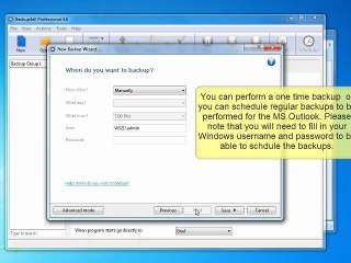 Backup Microsoft Outlook 2007