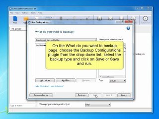 How to back up Backup4all configurations