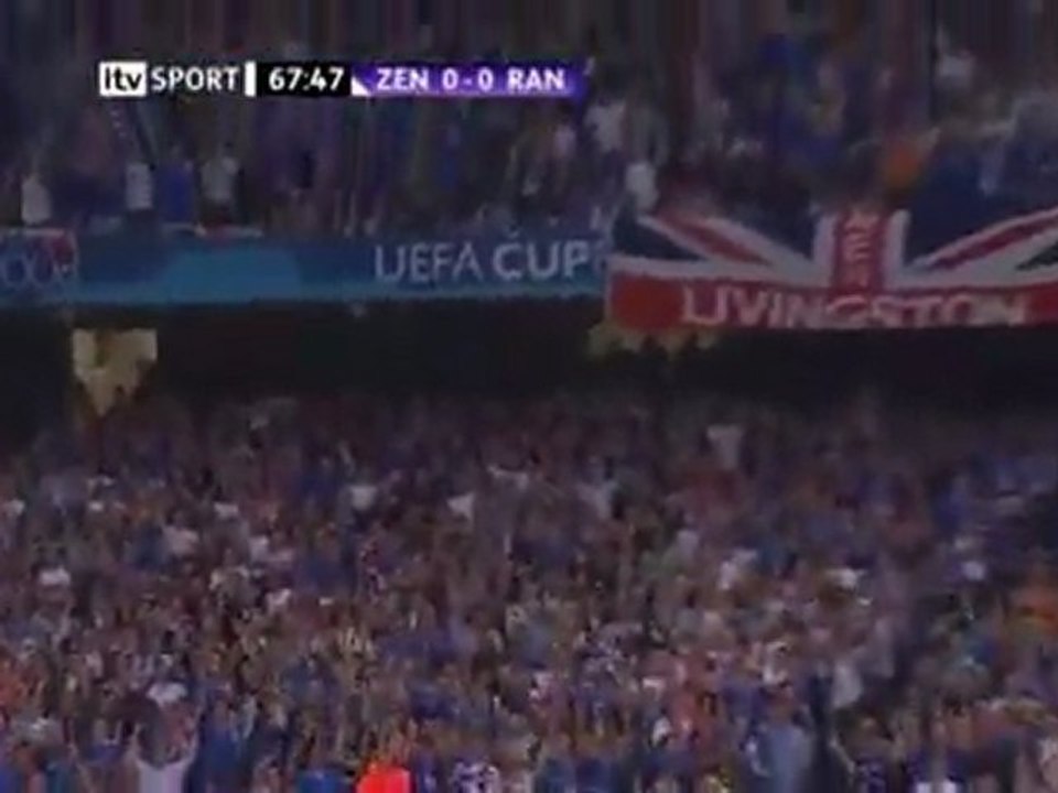 Rangers bouncy Vs Zenit in the UEFA Cup Final 2008
