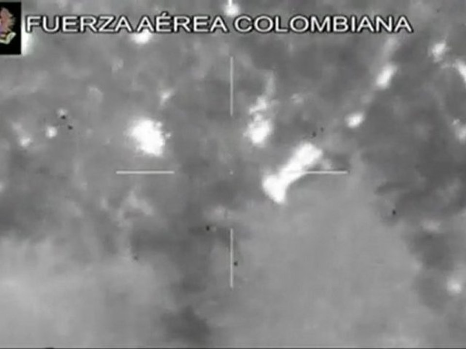 Colombian air force ambush FARC camp