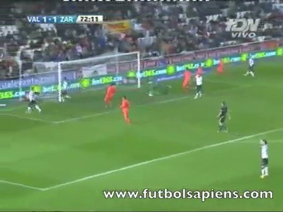 Highlights Valencia - Saragozza 1-2 (Liga) 21/03/2012