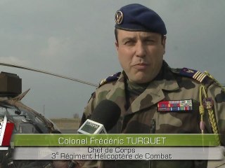 1er anniversaire de l'opération Harmattan - le ministre rencontre le 3e RHC