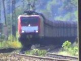 Züge in Pommern an der Mosel, RTS ER20, 2x BR181, 2x BR189, BR143, 2x BR426