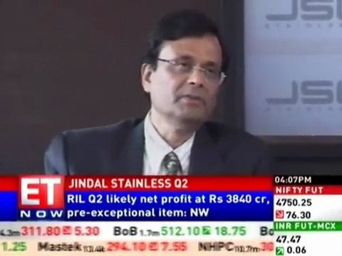 Jindal Stainless Q2 net profit at Rs 62.8 crore