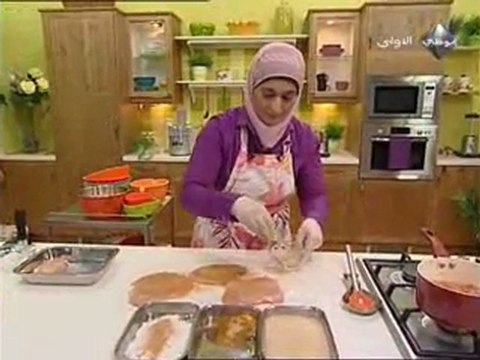 منال العالم فيليه الدجاج بالصلصة والجبن