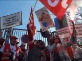 Manifestation européenne des ArcelorMittal à Florange