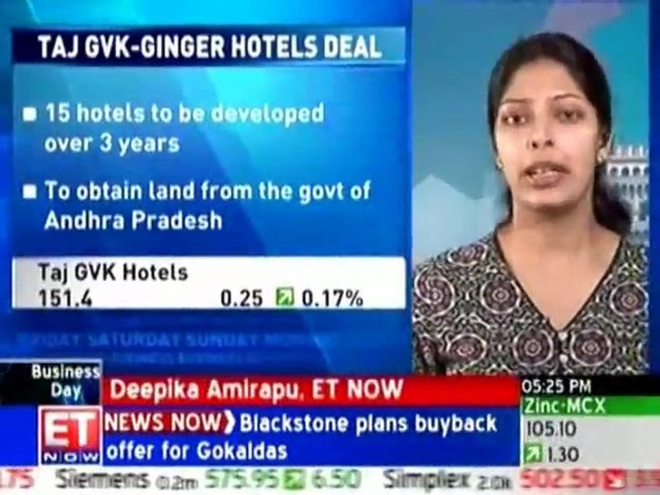 Taj GVK-Ginger Hotels to set up 15 hotels in AP