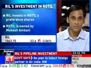 RIL invests Rs 2,000 cr in RGTIL's preference shares