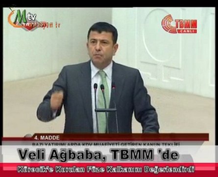 Veli Ağbaba TBMM'de Küreciği Değerlendirdi