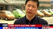China tests electric cars to fight climate change