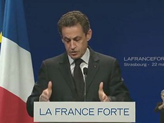 Discours de Nicolas Sarkozy à Strasbourg