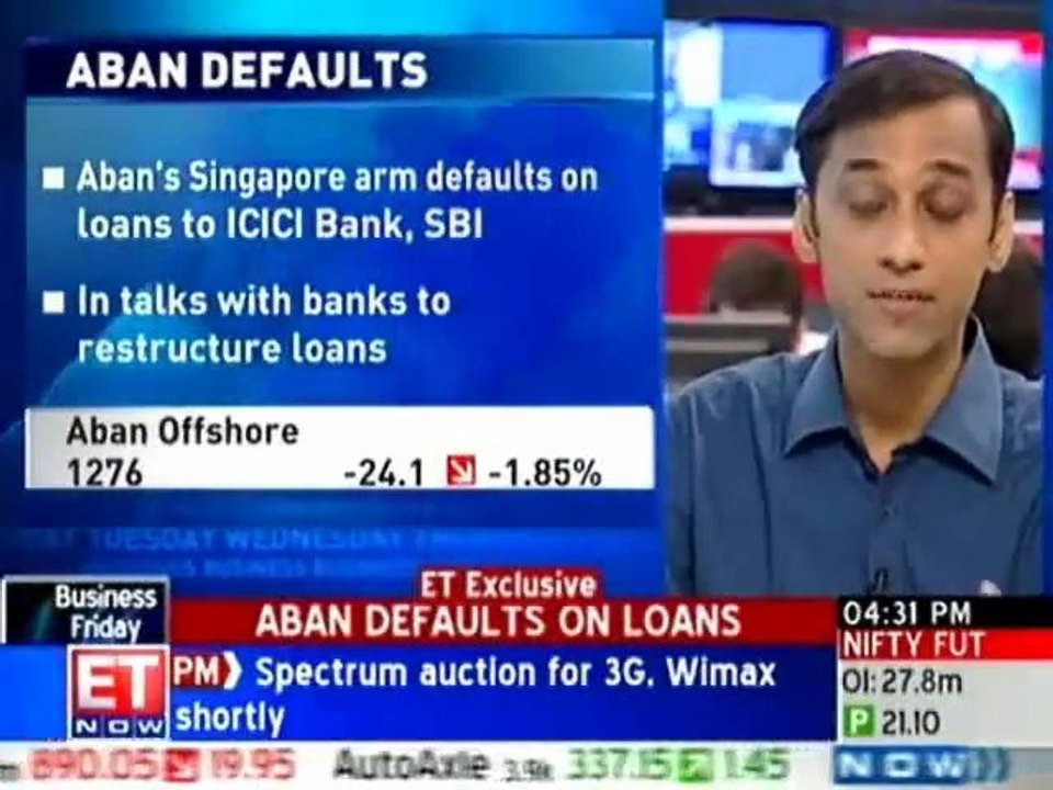 Aban Offshore admits they have defaulted on loans