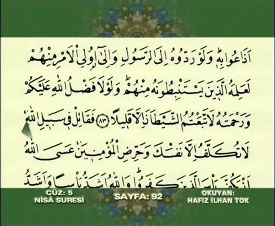 Nisa Suresi 24-147  Kuran Kerim Hatim Takip Et - OSMANLI - Kültürünü Yayma ve Yaşatma Derneği - Kütahya - OKYAY DERNEĞİ