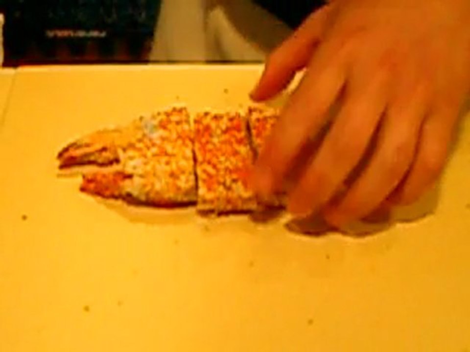 sushi cutting lesson