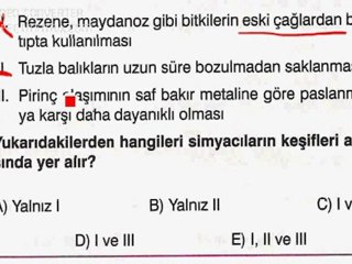 23 mart deneme kimya soru 15
