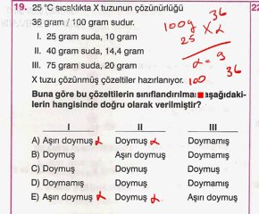 23 mart deneme kimya soru 19