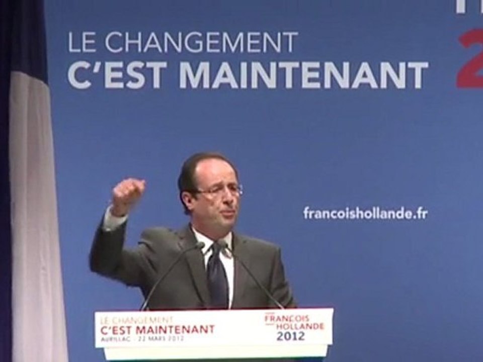 Meeting de François Hollande à Aurillac
