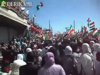 فري برس  الحسكه ديريك  هام جداً  أكثر من 75 ألف يهتفون بصوت واحد 2012 3 22 ج2