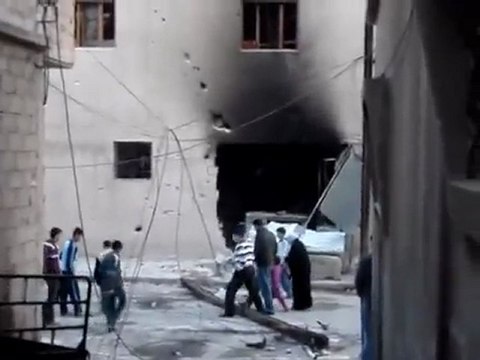 فري برس حماة المحتلة الدمار في أحد البيوت نتيجة القصف 22 3 2012 ج3