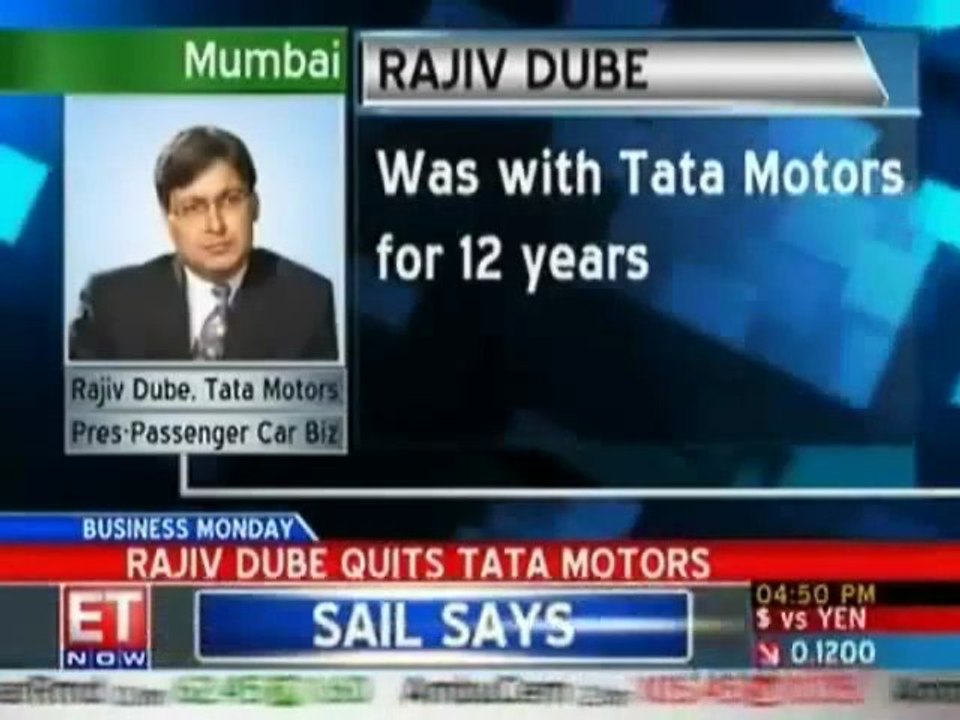 Tata Motors' passengers car head Rajiv Dube quits