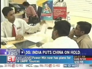3G: India puts Chinese companies on hold