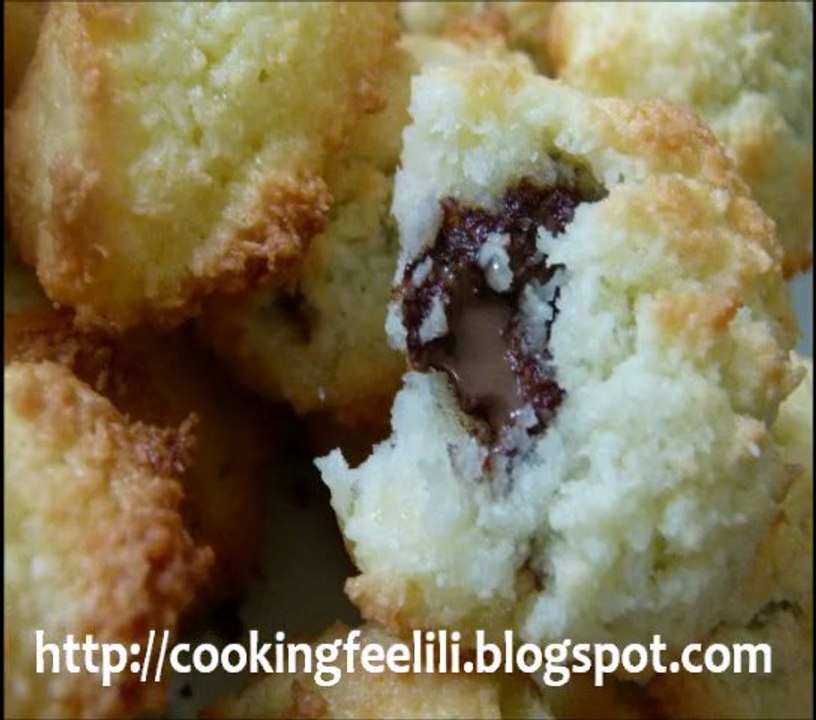 Recette des Rochers à la noix de coco "Congolais" natures et au Nutella