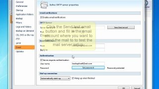 How to configure the Backup4all email notifications