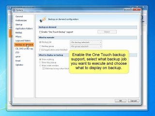 How to use Backup on demand feature in Backup4all