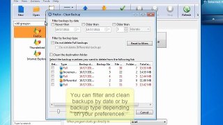 How to clean a backup in Backup4all