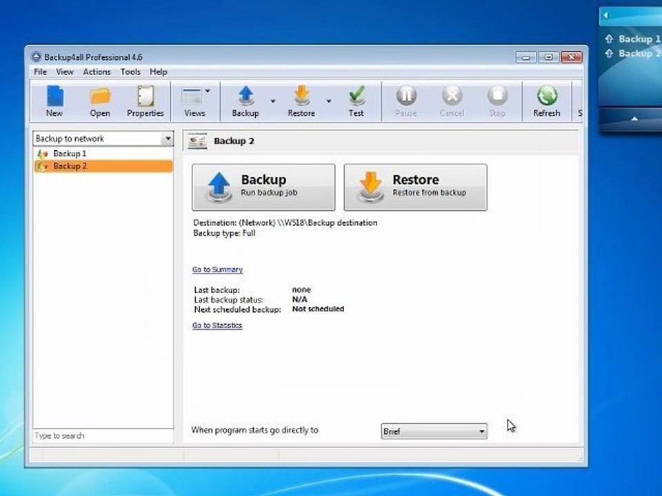 Case study: One Source -- Multiple Destinations backup with Backup4all