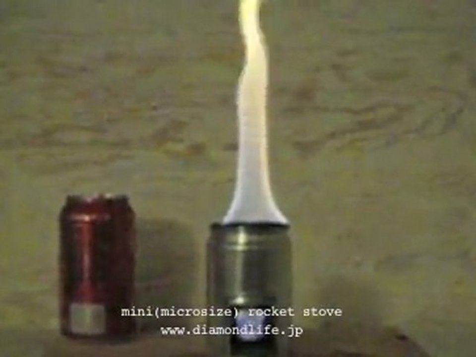 mini rocket stove(test drive)