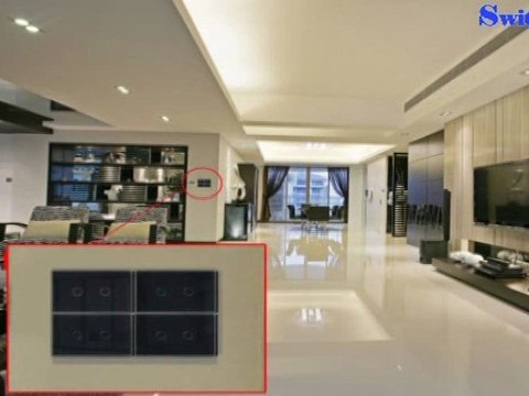 Perfect Black Crystal Glass Touch Wall Switch With LED Indicator