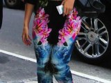 Beyonce Dazzles in Floral Pants