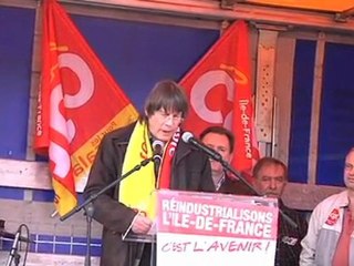 Campagne pour le réindustrialisation - Meeting à PSA AUlnay