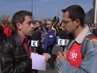 Manifestation des salariés Renault à Boulogne (92)