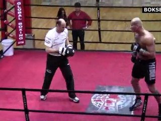 Szpilka - Marbra: "Szpila" tarczuje z Fiodorem Łapinem na treningu otwartym