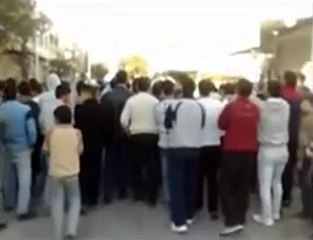 فري برس   حماة   مظاهرة صباحية في حي الصابوينة 22 3 2012