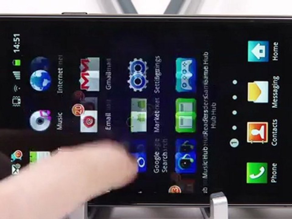 Samsung Galaxy Nexus VS Galaxy S2 Test video