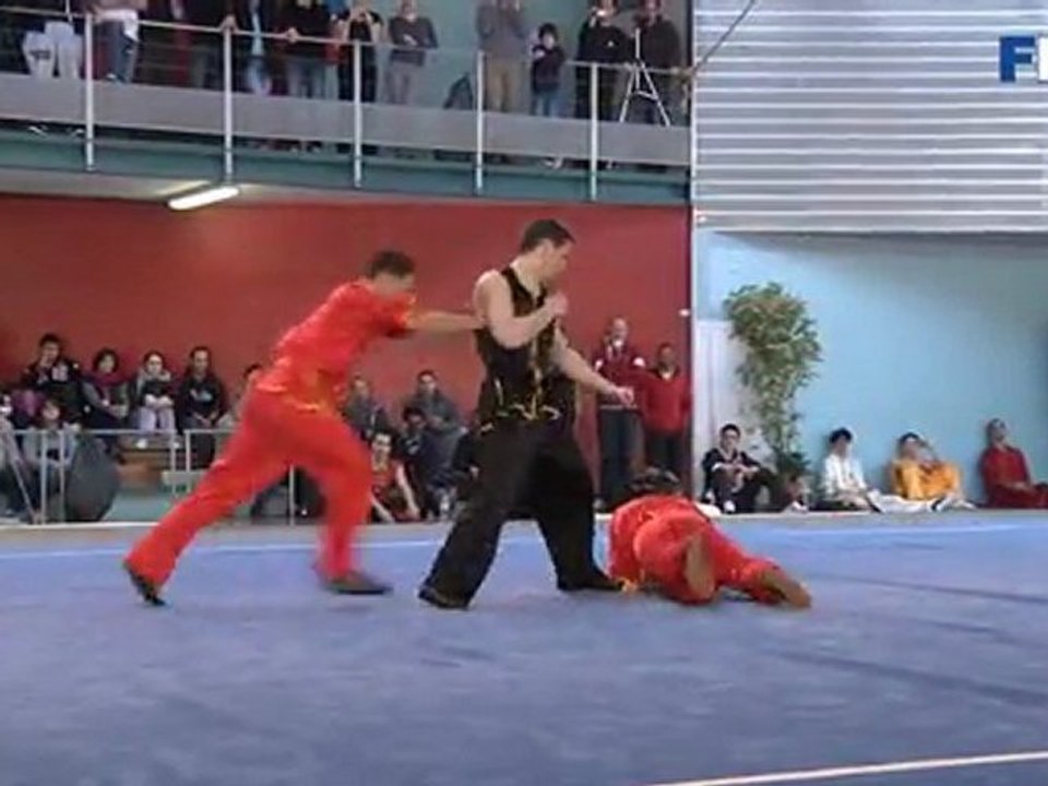 Championnat de France 2012 de Wushu Taolu / Duilian / Samy Benferlou - Quentin d'Hainaut - Wilfried Maquin