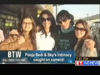 Pooja Bedi and Sky caught getting intimate on camera