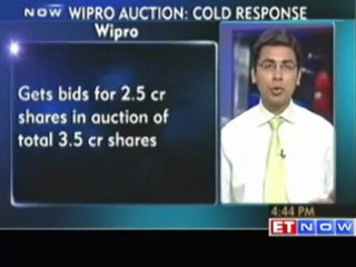 Dampening response to Wipro auction