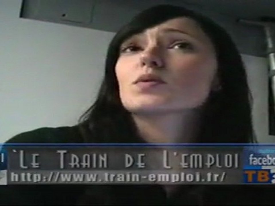 le train de l'emploi en gare de  Bordeaux saint-Jean