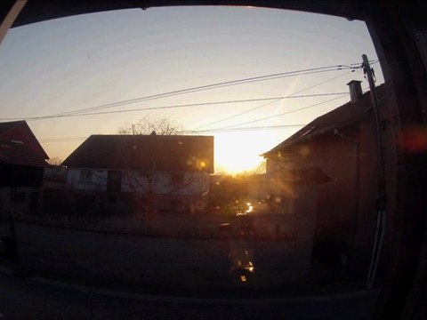 timelaps lever de soleil de ma chambre
