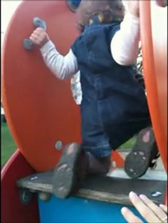 toboggan toute seule