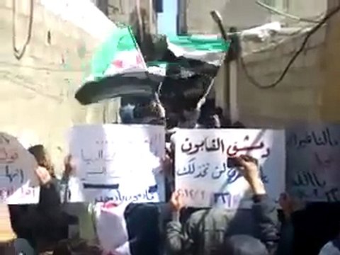 فري برس دمشق القابون مظاهرة حاشدة شهيدينا لاما مات 23 3 2012 ج2